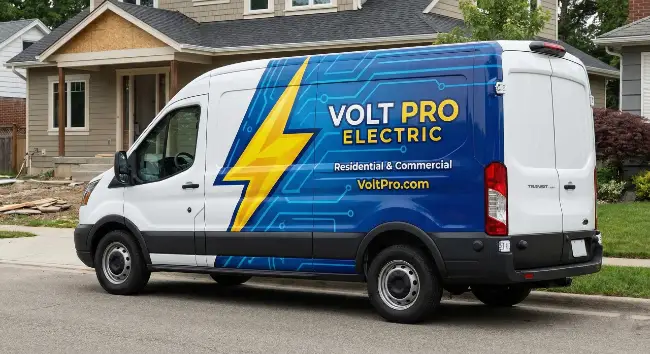 partial wrap commercial van